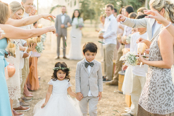 Intimate vow renewal with the couple's children in Portugal Inspiration
