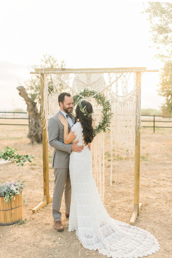 Intimate vow renewal with the couple's children in Portugal