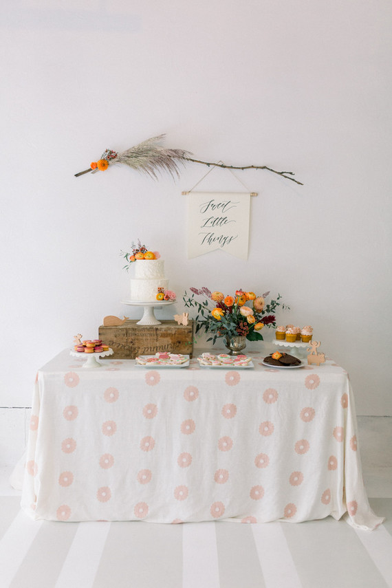 Summer to fall floral baby shower