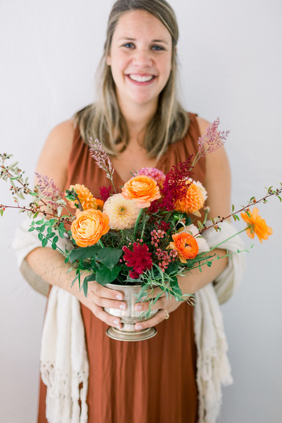 Summer to fall floral baby shower