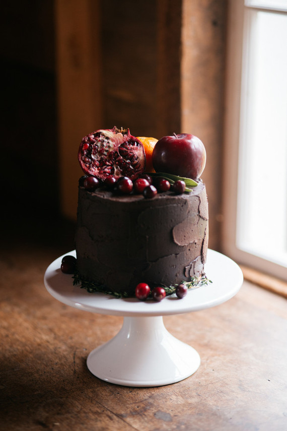 Fall chocolate cake