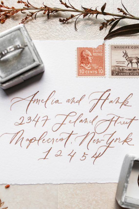 light fall wedding invitations