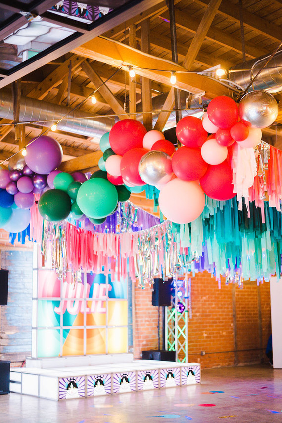 Ultra colorful modern Bat Mitzvah Inspiration