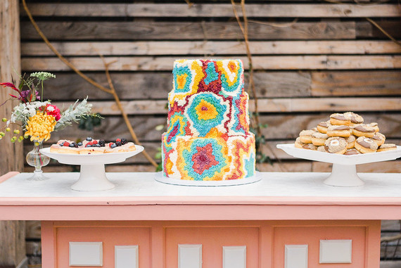 Ultra colorful modern Bat Mitzvah Inspiration