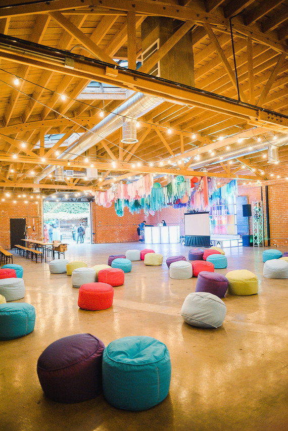 Ultra colorful modern Bat Mitzvah Inspiration