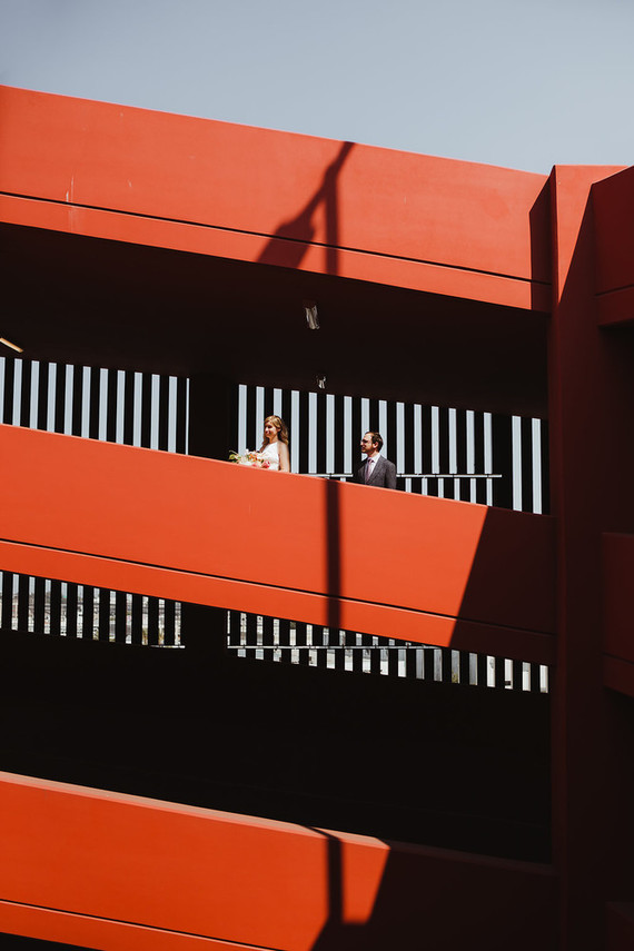 Modern tropical DTLA wedding with designer details at The Millwick