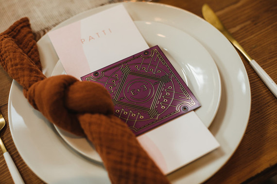 Modern tropical DTLA wedding with designer details at The Millwick