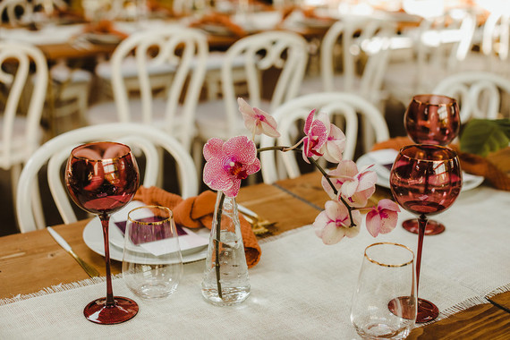 Modern tropical DTLA wedding with designer details at The Millwick