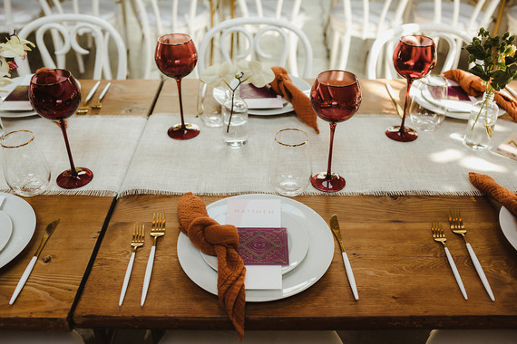 Modern tropical DTLA wedding with designer details at The Millwick