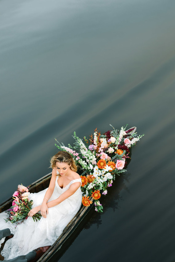 floral canoe