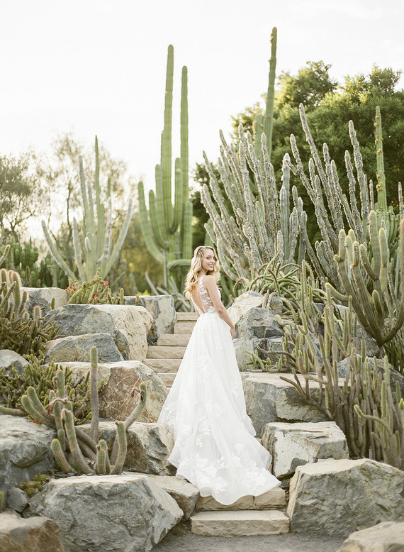 Cactus garden wedding venue in Montecito