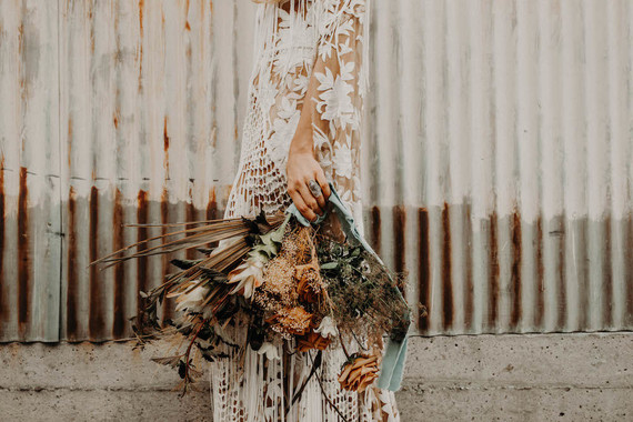 Indie boho city wedding at The Sandbox in San Diego