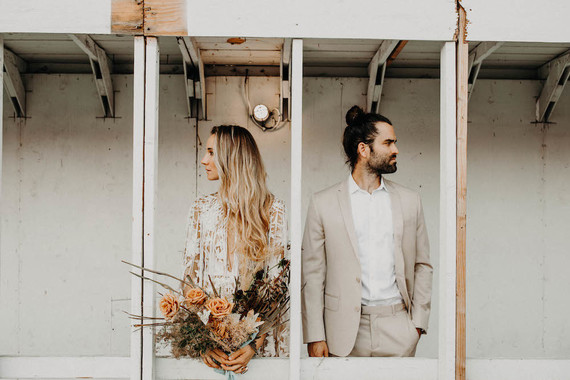 Indie boho city wedding at The Sandbox in San Diego