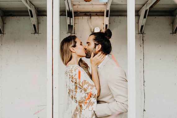 Indie boho city wedding at The Sandbox in San Diego