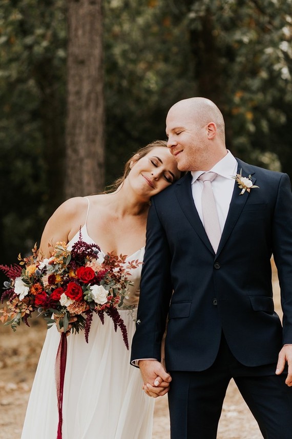 The most perfect fall wedding in apple country at Sacred Mountain in Julian, CA