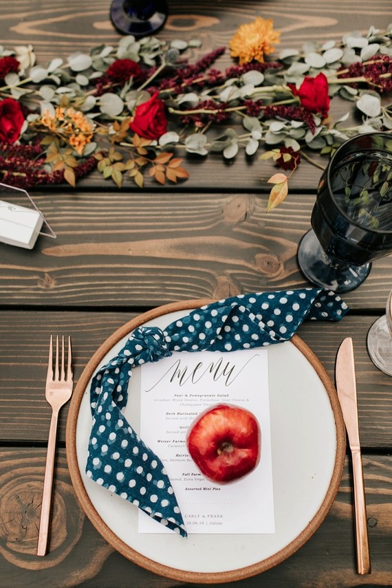 The most perfect fall wedding in apple country at Sacred Mountain in Julian, CA