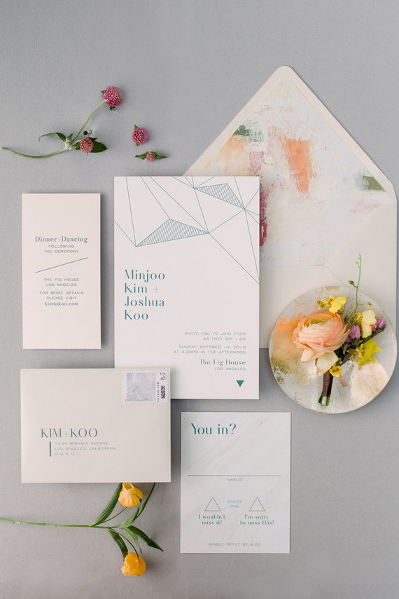 Modern foodie wedding at the Fig House Inspiration