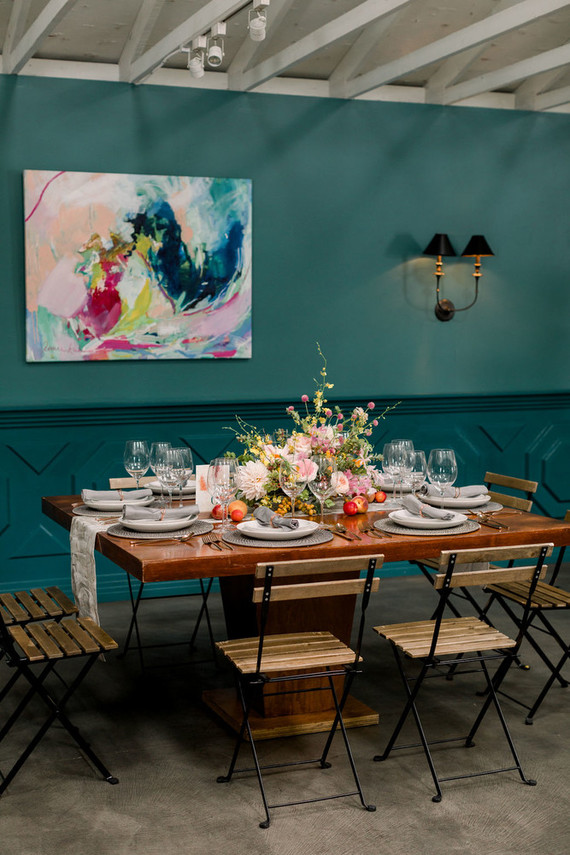 Modern foodie wedding at the Fig House