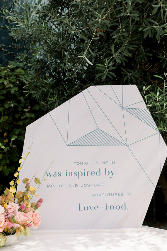 Modern foodie wedding at the Fig House Inspiration