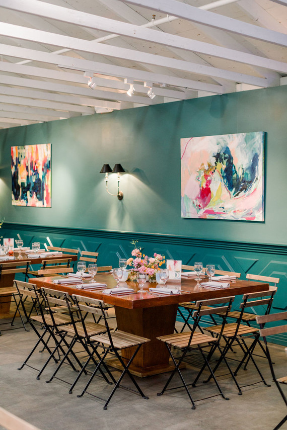 Modern foodie wedding at the Fig House