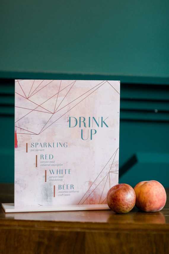 Modern foodie wedding at the Fig House Inspiration