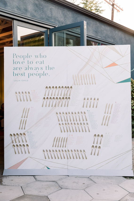 Modern foodie wedding at the Fig House