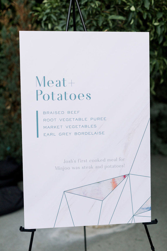 Modern foodie wedding at the Fig House