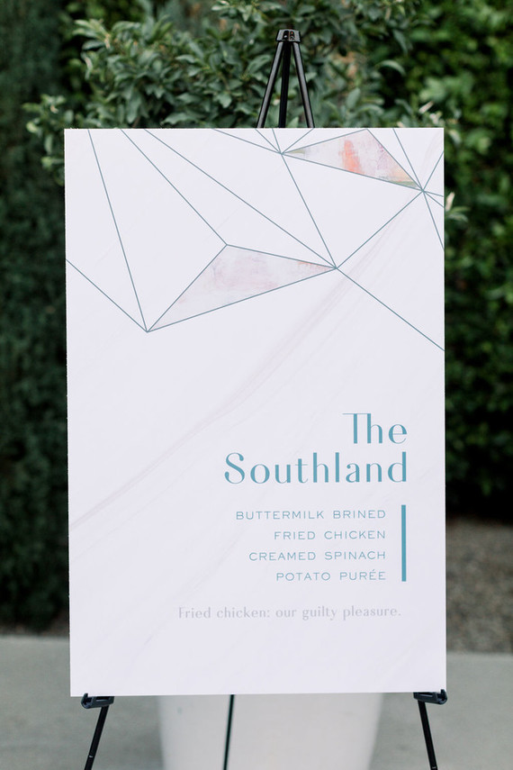 Modern foodie wedding at the Fig House