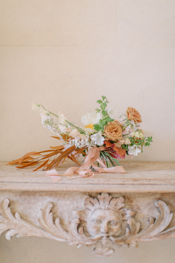 Modern stylish fairytale wedding in a dramatic English garden