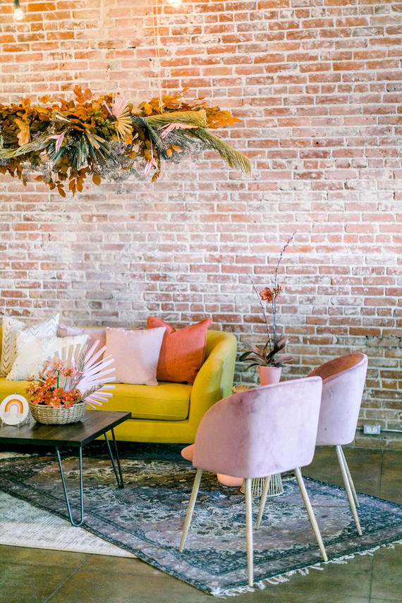 A rainbow Friendsgiving-inspired baby shower Inspiration