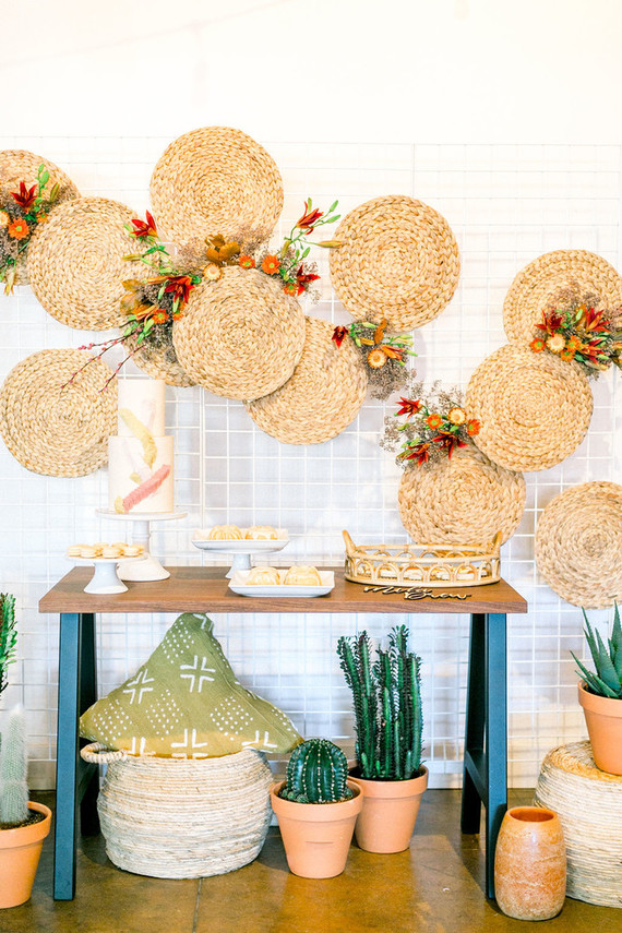 A rainbow Friendsgiving-inspired baby shower