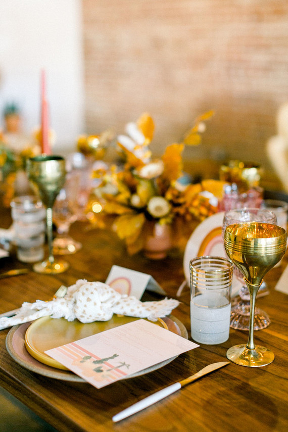 A rainbow Friendsgiving-inspired baby shower Inspiration