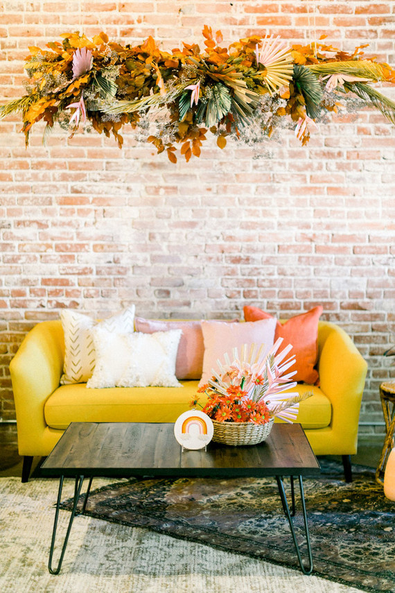 A rainbow Friendsgiving-inspired baby shower