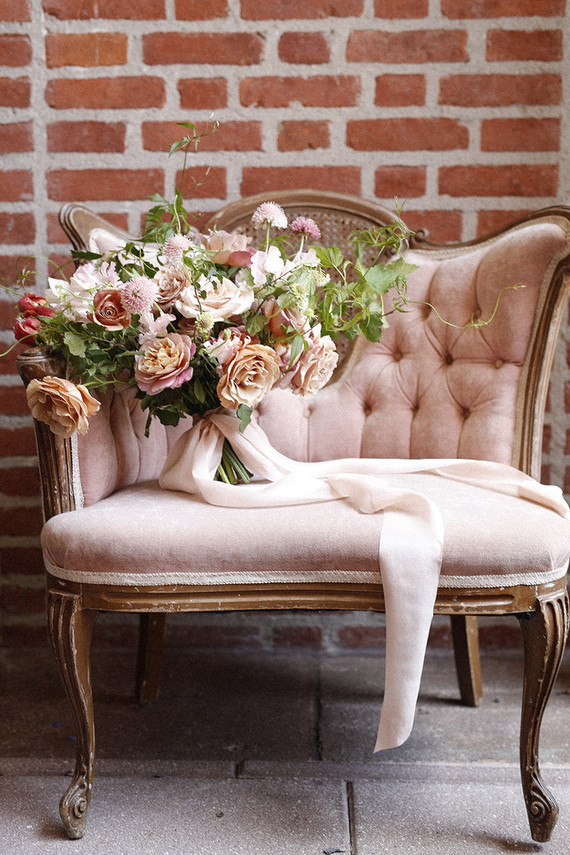 Emerald and pink travel inspired wedding at the USC University Club Inspiration