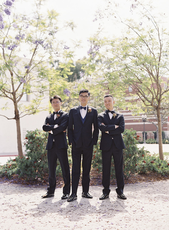 Emerald and pink travel inspired wedding at the USC University Club Inspiration