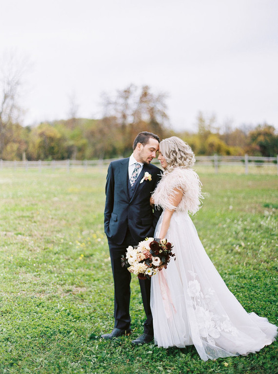 Amazing winter wedding fashion and bridal party style