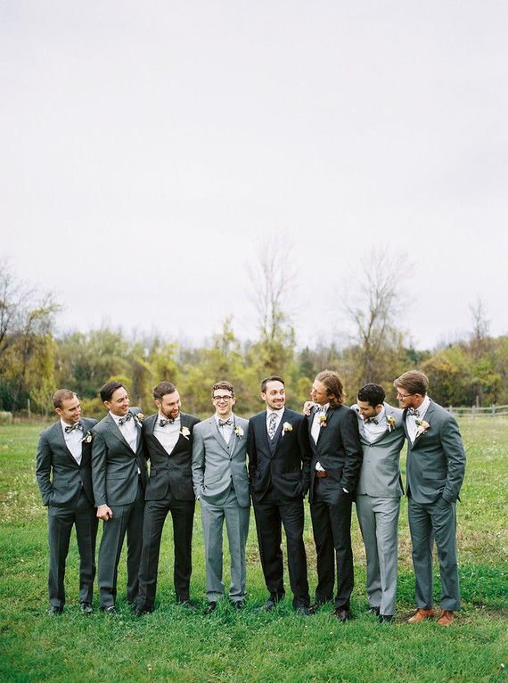 Amazing winter wedding fashion and bridal party style