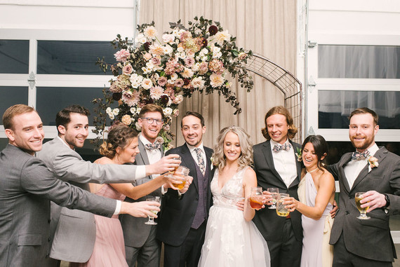 Amazing winter wedding fashion and bridal party style Inspiration
