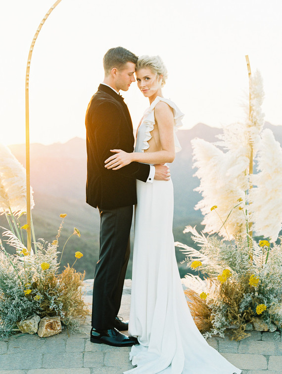 Ochre and mauve sunset elegance at Malibu Rocky Oaks