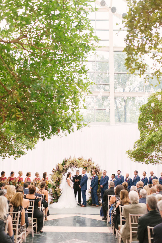 Ultra elegant, festive wedding at The Wintergarden in Rochester, NY