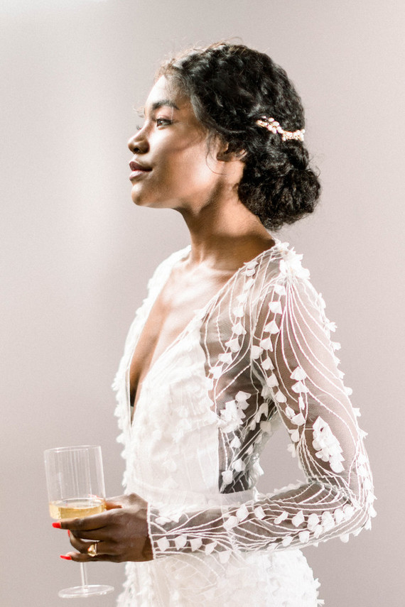 Long sleeve wedding dress