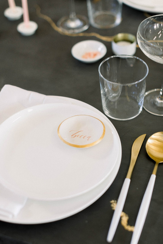 Modern wedding decor