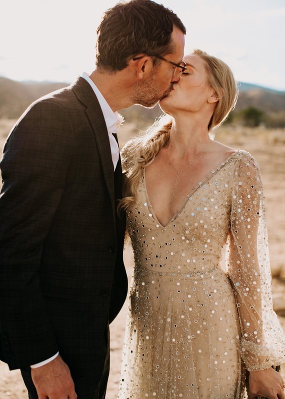 Sequin wedding dress
