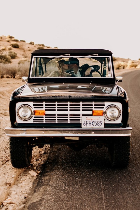 Bronco wedding car