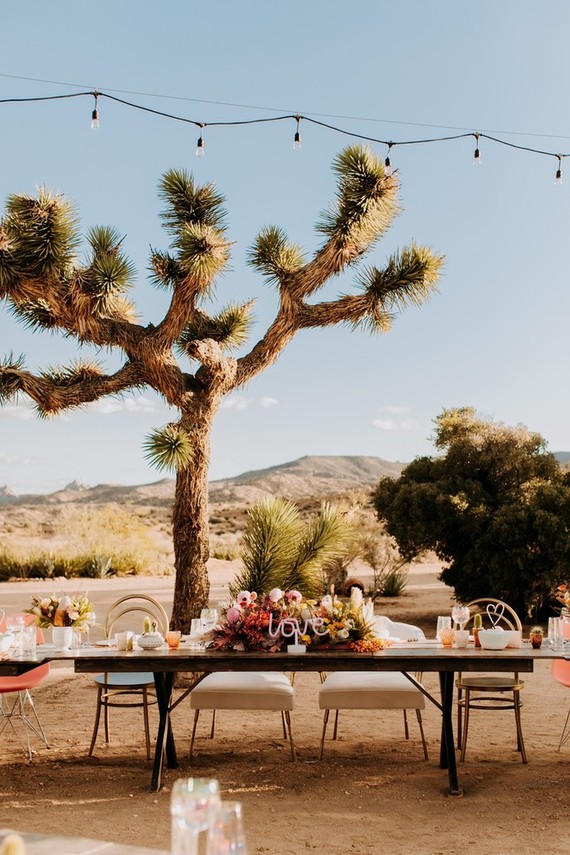 Ultra chic Joshua Tree wedding at Rimrock Ranch on 100 Layer Cake Inspiration