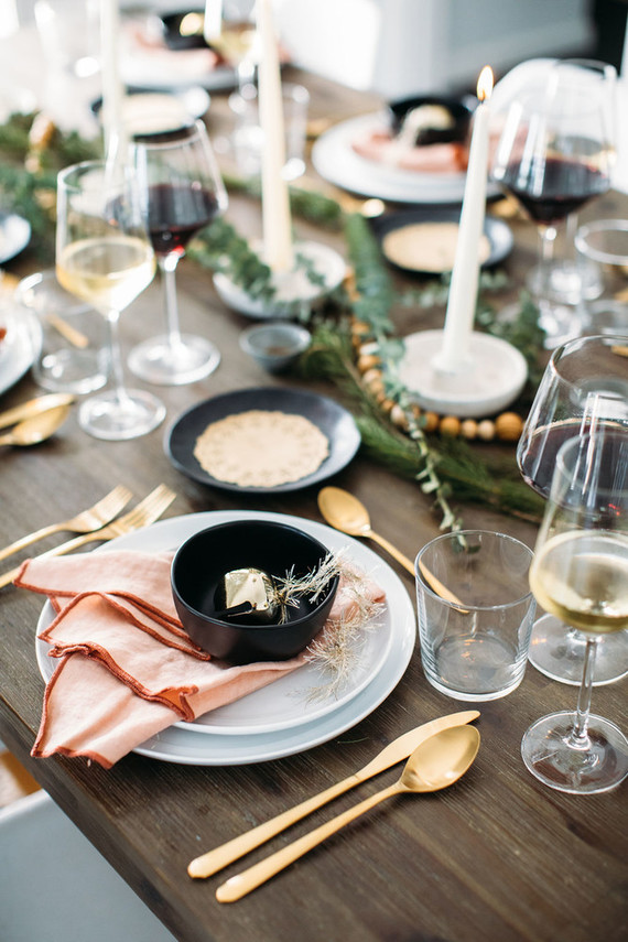 Holiday tablescape