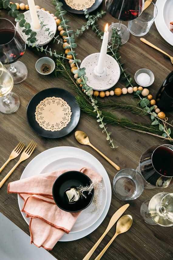 Holiday tablescape