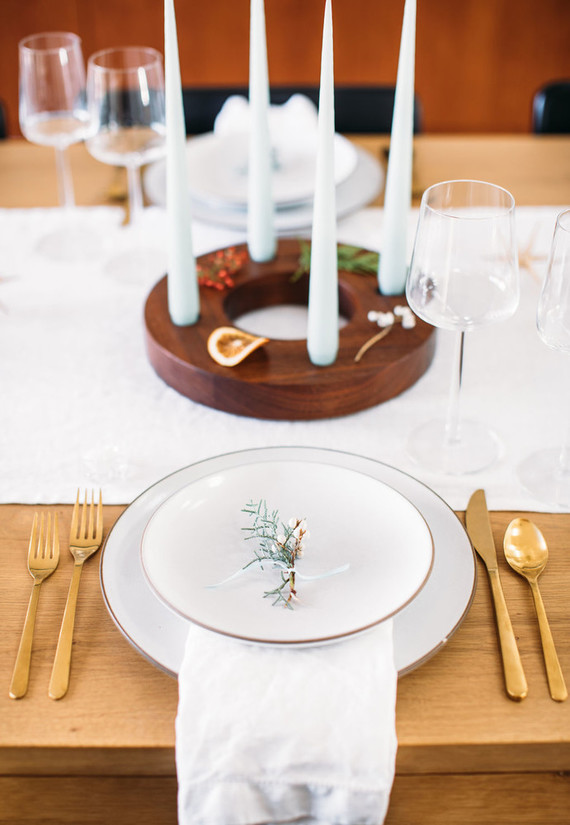 Holiday tablescape