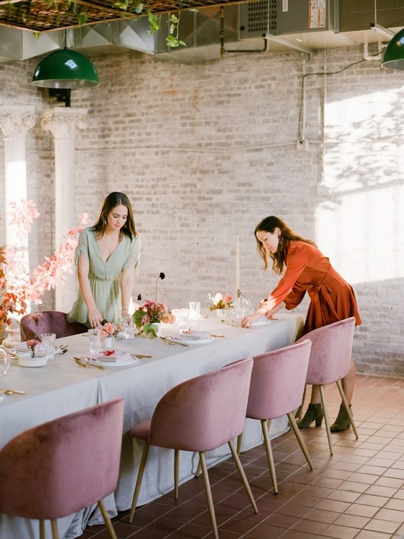 Fall dinner party in NYC with The Wedding Artists Collective
