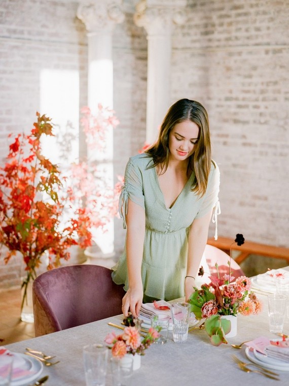 Fall dinner party in NYC with The Wedding Artists Collective